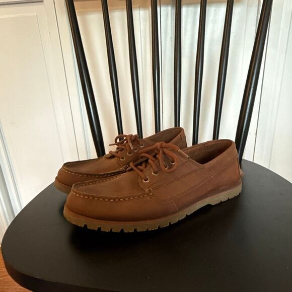 Sperry Men’s brown leather boat shoes size 8.5 - Picture 4 of 10
